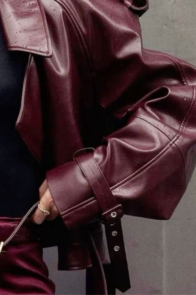 YUNG - KUNSTLEDERJACKE