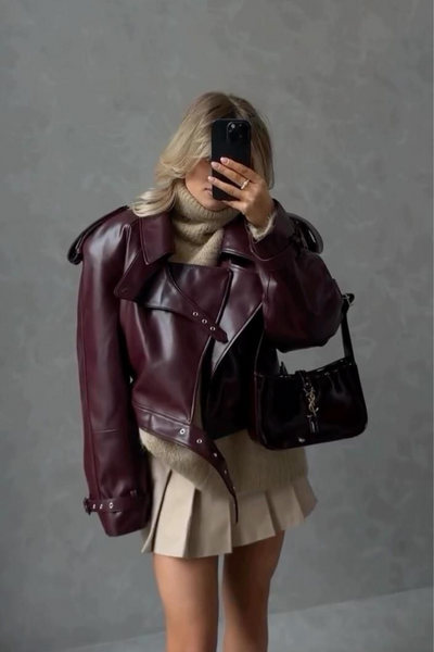 YUNG - KUNSTLEDERJACKE