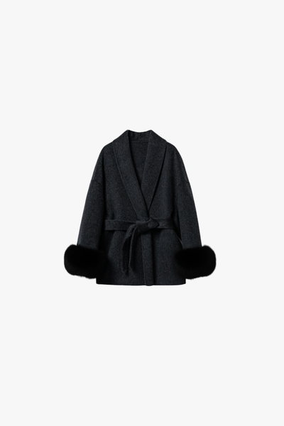 KATE – PREMIUM MANTEL MIT ECHTFELL